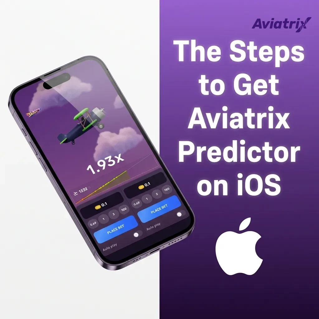 iPhone screen showing Safari instructions to install Aviatrix Predictor via profile, with security warnings and step list visible