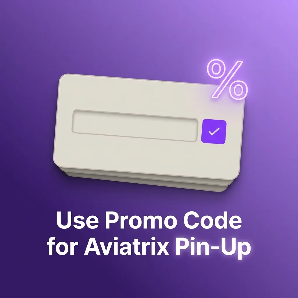 Aviatrix app screen highlighting promo code AVIATRIXVIP field for players to enter and claim bonus before deposit